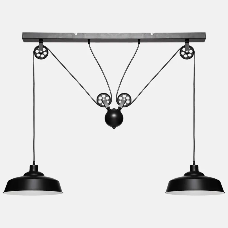 Lustre Industriel Poulie