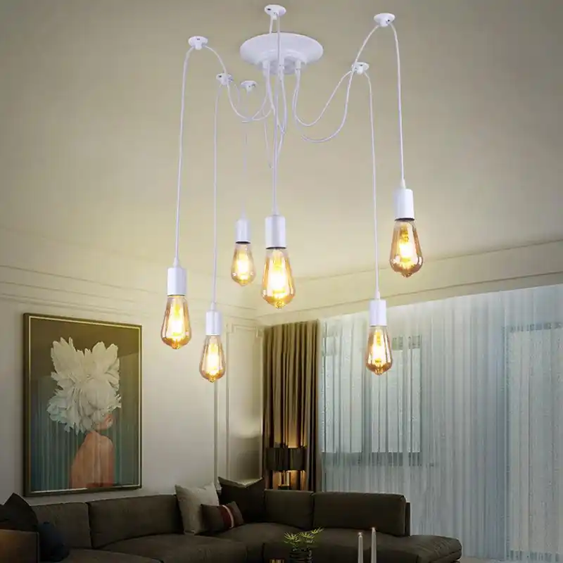 Lustre Araignée Blanc