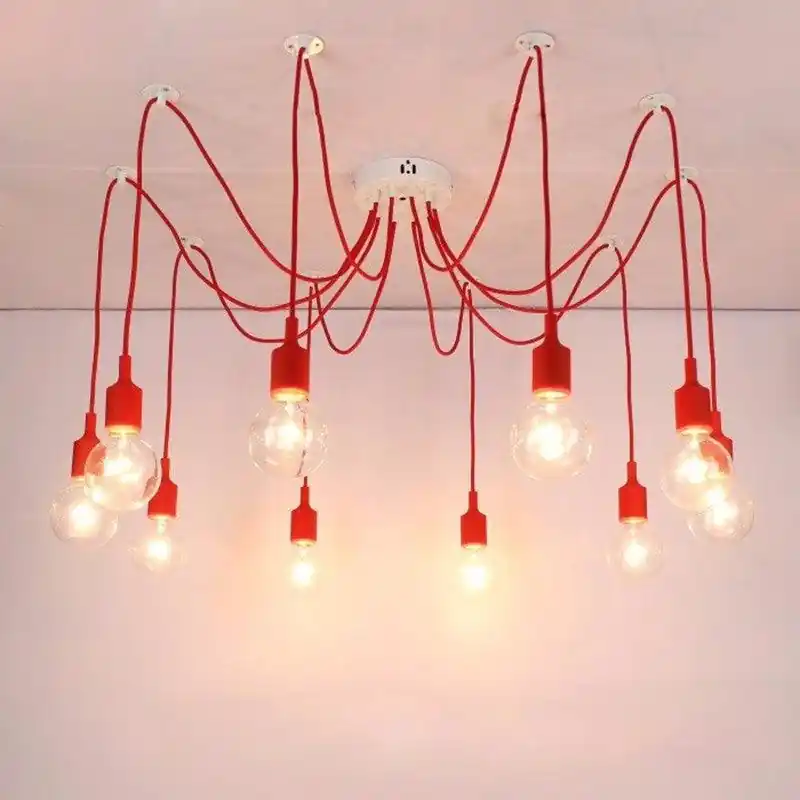 Lustre Araignée Rouge