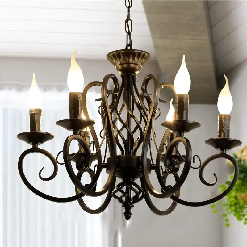 Lustre Fer Forgé Industriel