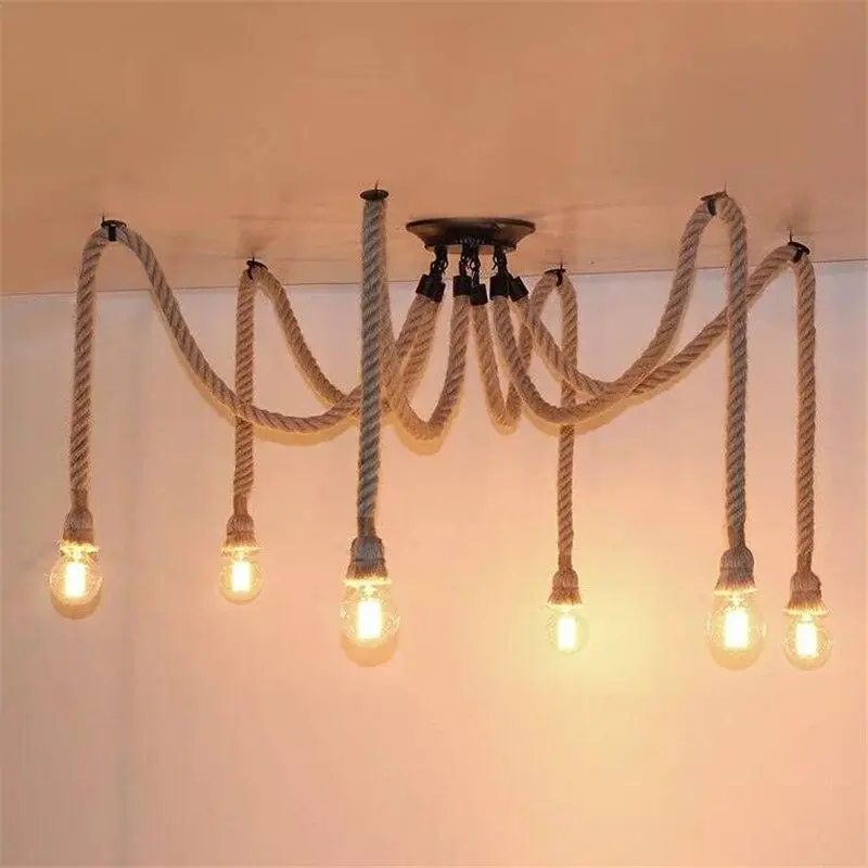 Lustre Industriel Corde