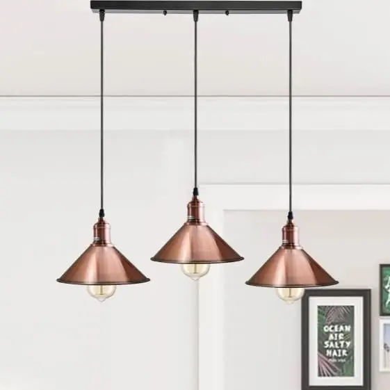 Suspension 3 Lampes Cuivre