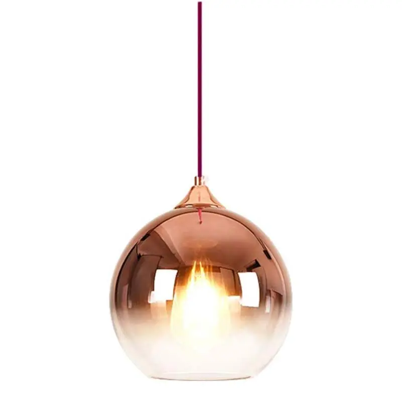Suspension Boule en Verre Cuivré