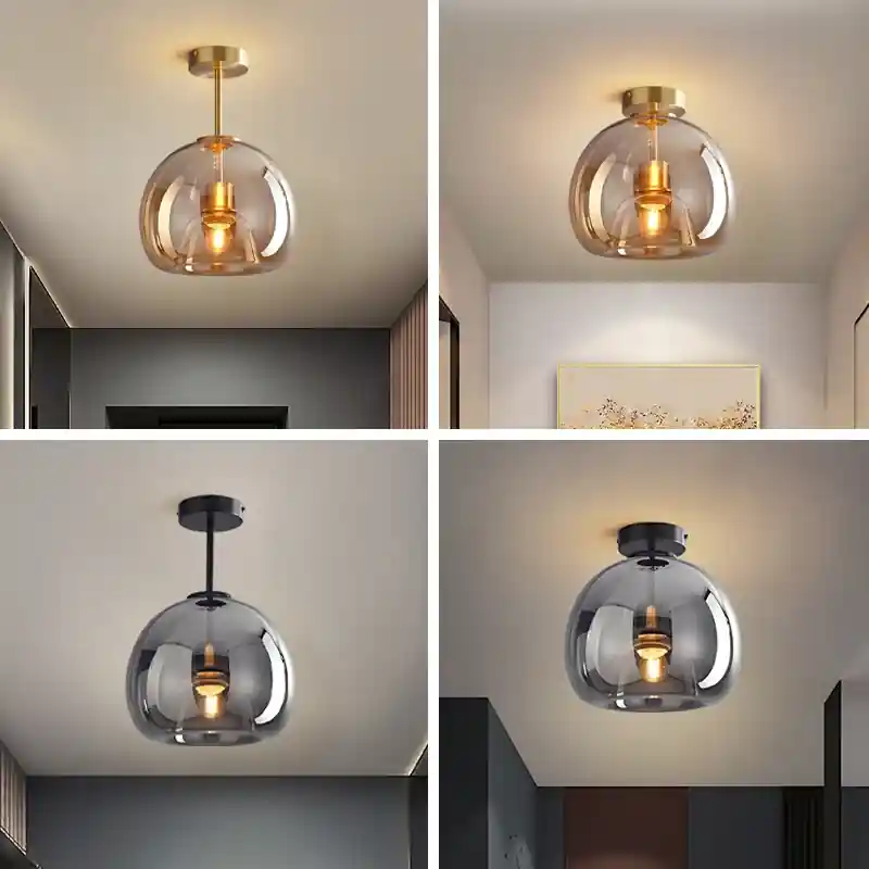 Plafonnier Verre Soufflé