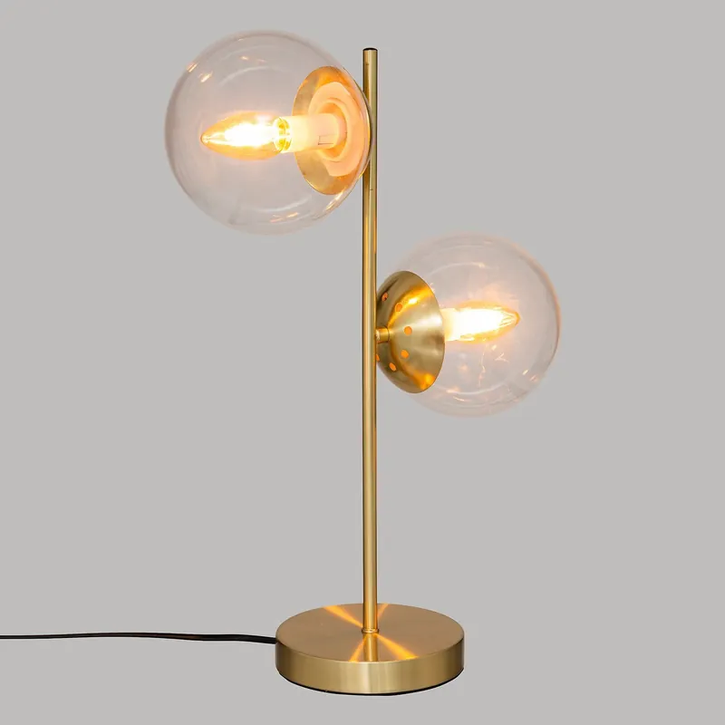 Lampe a Poser Laiton et Verre