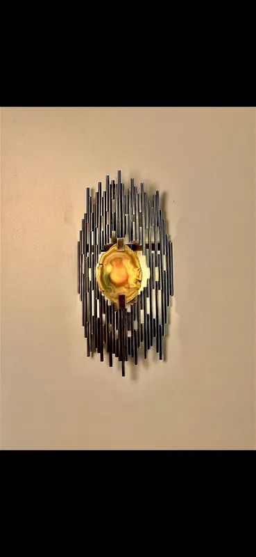 BADAJOZ Agate Stone Wall Sconce