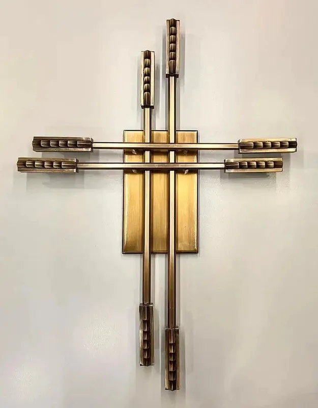 Olbia Brass Casting Wall Sconce, Art Lighting, Sculptural Lighting