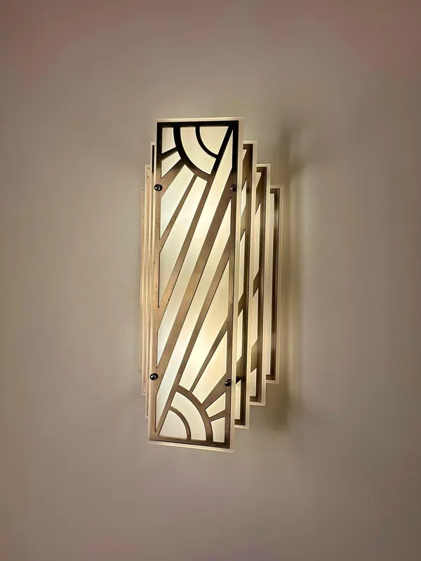 LIMOGES Art Deco Wandleuchte