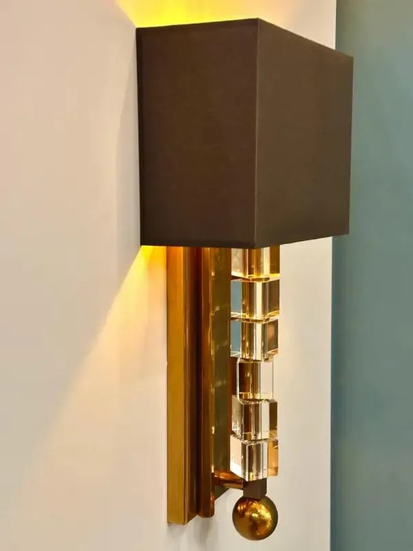 Tortona Messing Lampenschirm Wandlampe Mid-Century Modern Beleuchtung