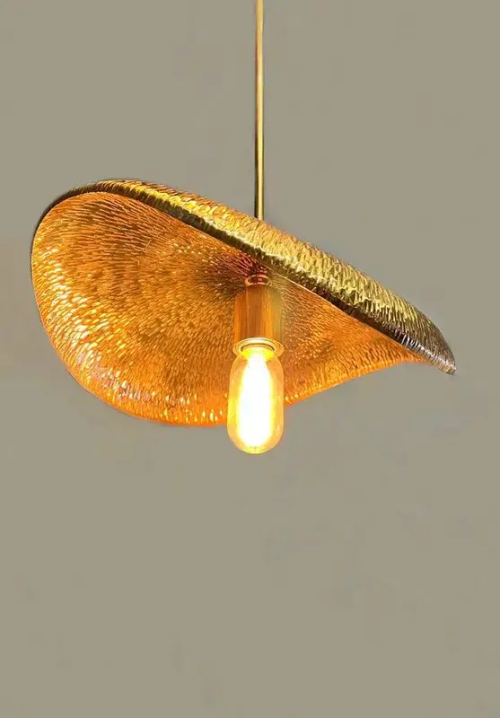 PALMA Medium Hanglamp - Gesmeed Messing Hanglamp