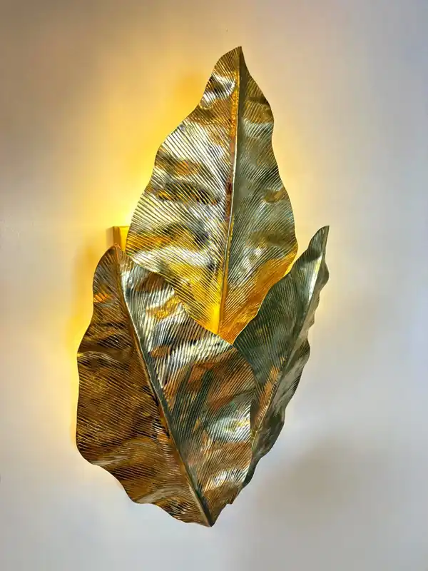 Trebol Sculptural Messing Gietijzeren Wandlamp