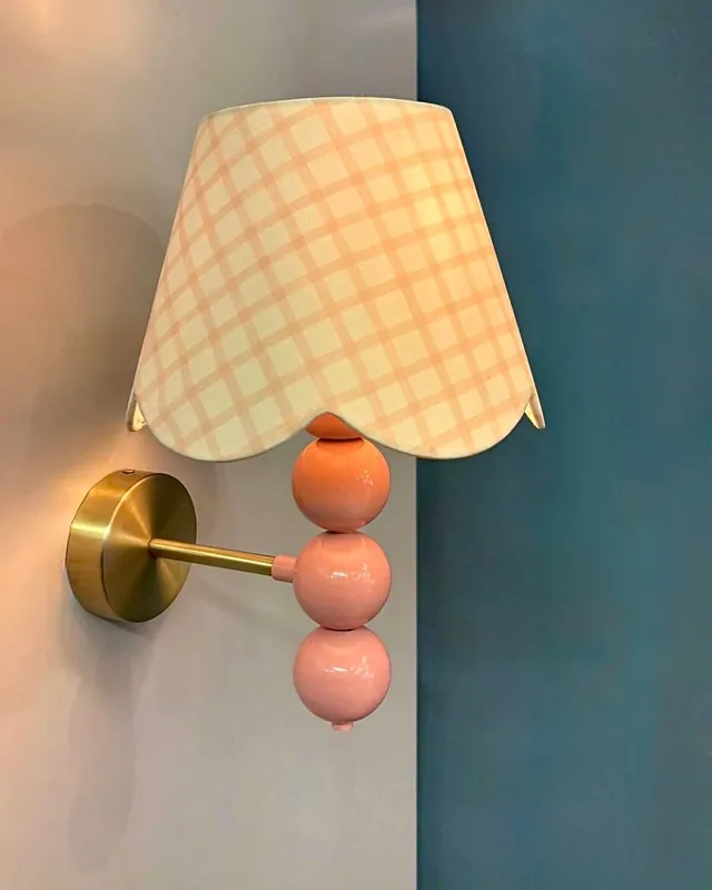 CORUCHE Messing Traditionele Wandlamp - Verlichtingsarmatuur, Wandverlichting, Wandlicht, Klassieke Verlichting, Victoriaanse Verlichting, Keramische Wandlamp