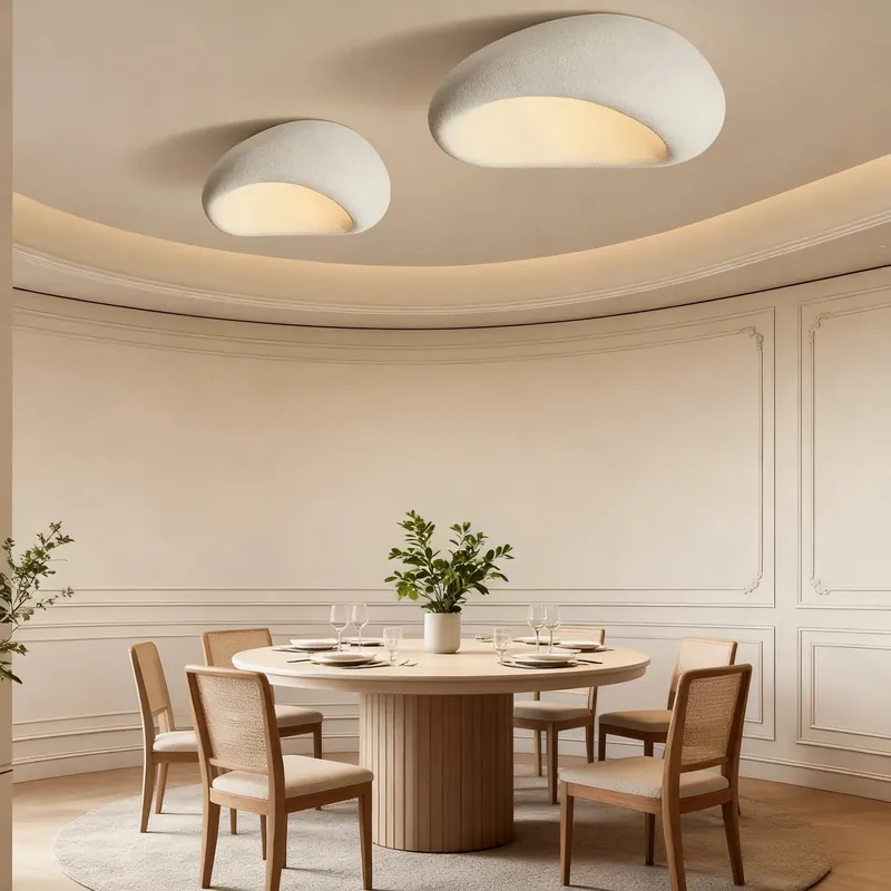 Måneformet FlushMount loftslampe