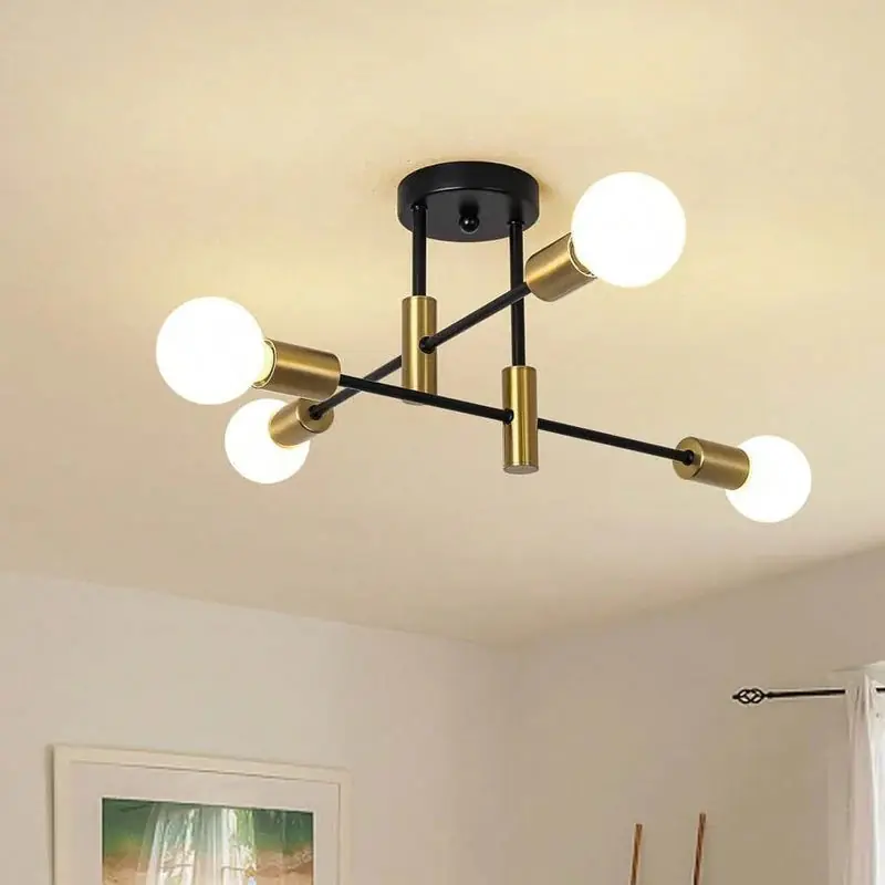 Moderne Nordic Multiple Blubs Loftslampe