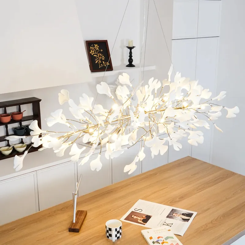 Chic FloraPetals Jade lysekrone