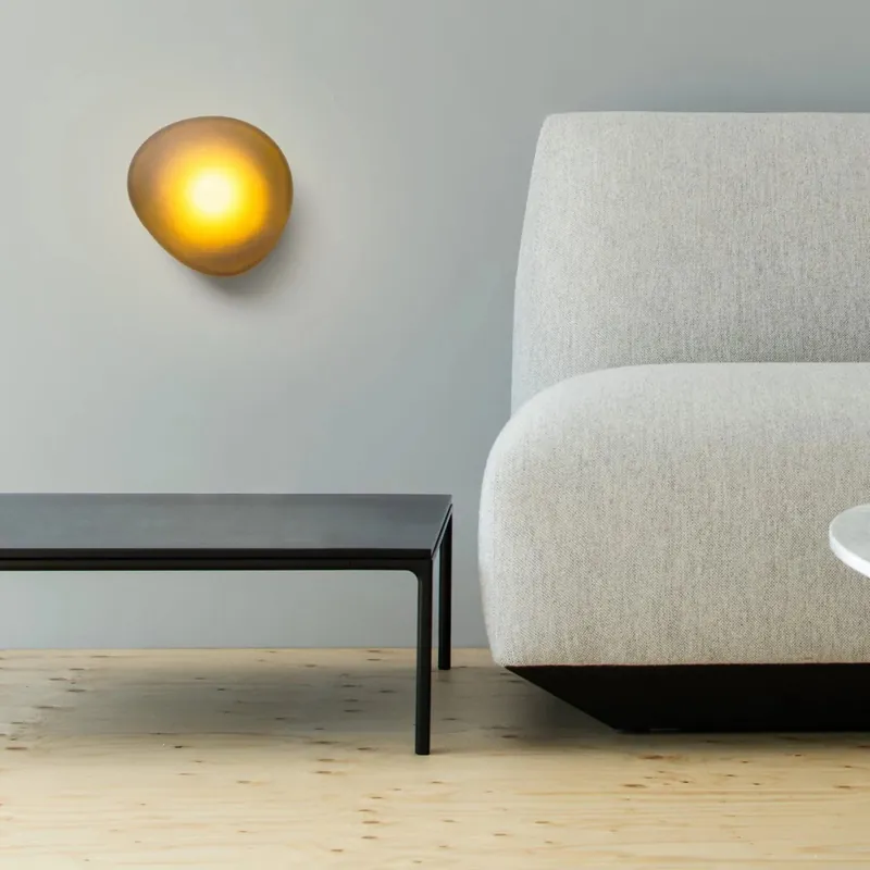 Chic PebbleGlow glas væglampe