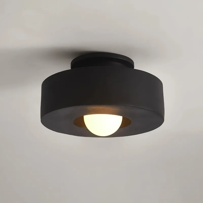 Moderne rund harpiks loftslampe