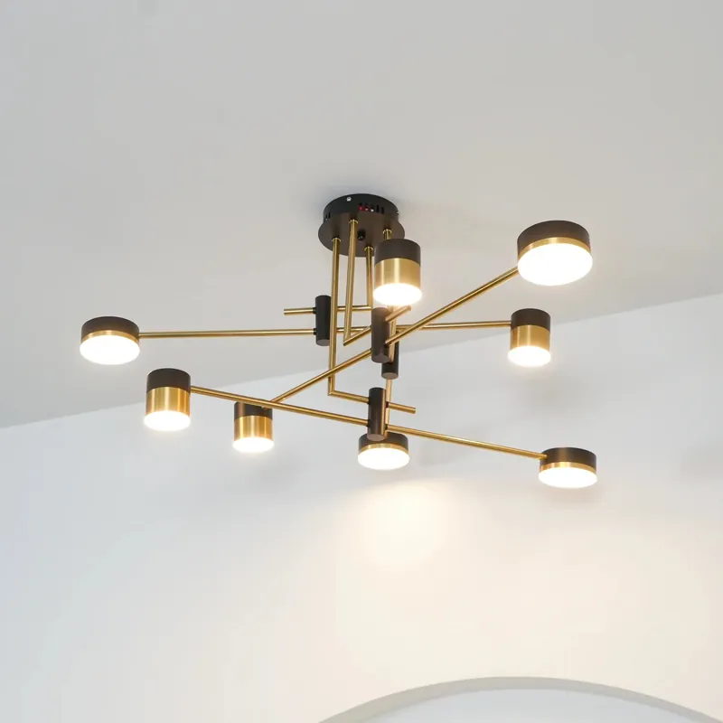 Konceptuel Spider Linear-Metal lysekrone