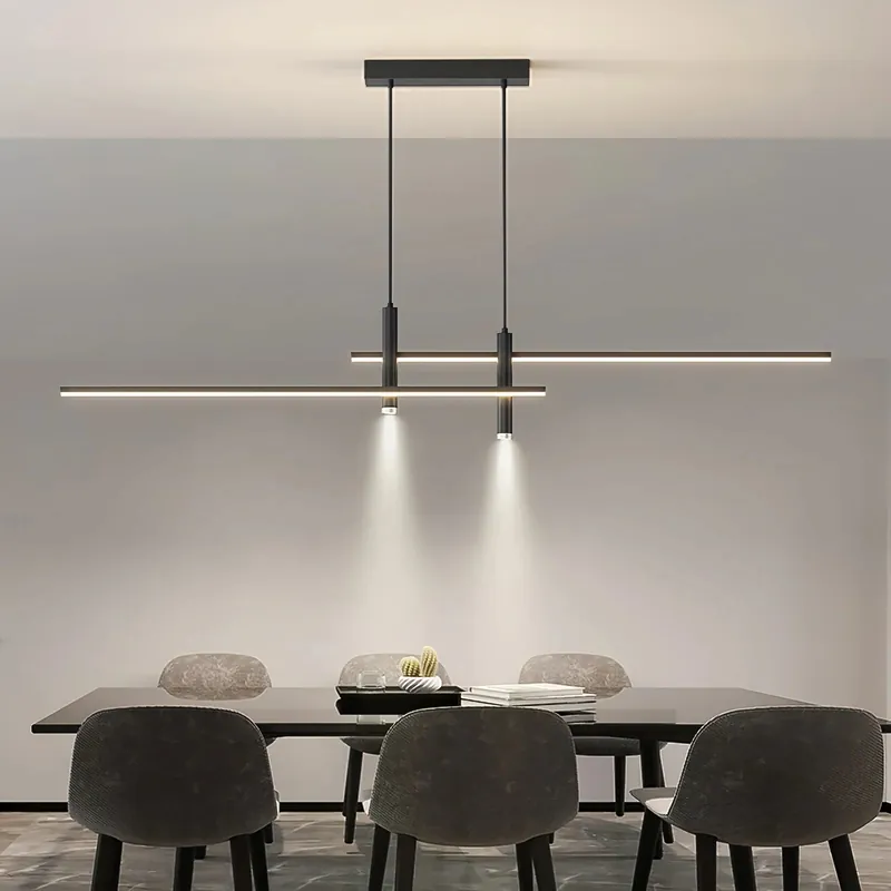 Moderne horisontal stang silikone pendel