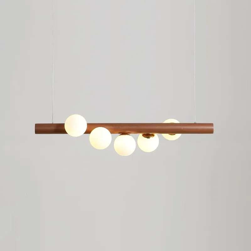 Moderne vandret rund glaspendel
