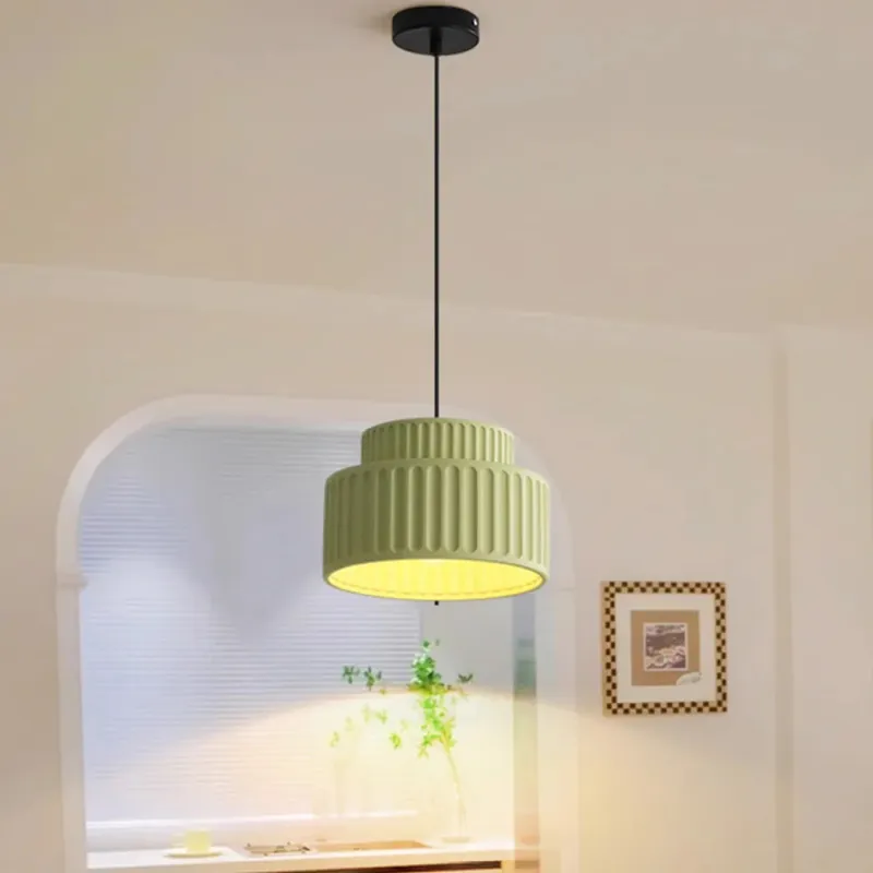 Moderne rund Bauhaus pendel i harpiks
