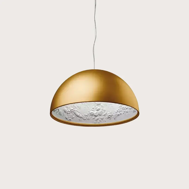 Glarefusion Modern Creative Semicircular Glass Pendant Light