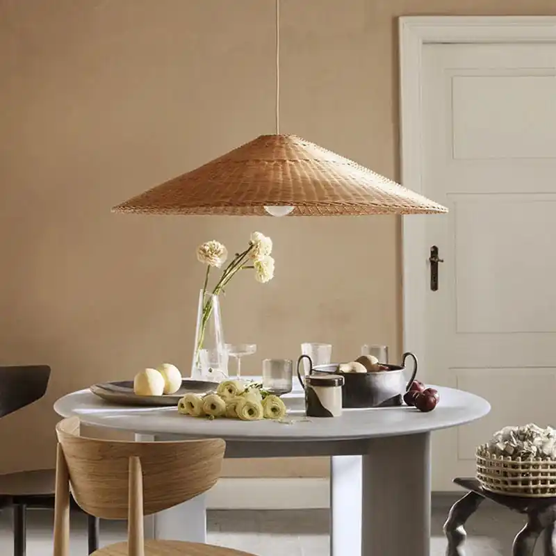 Bamboo & Rattan Japanese Vintage Pendant Light