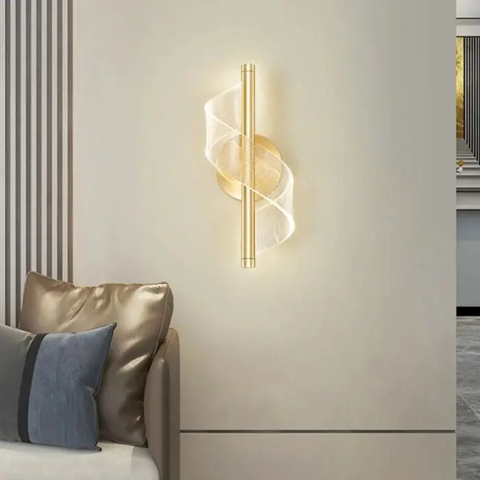 Nordic Minimalist Spiral Wall Light