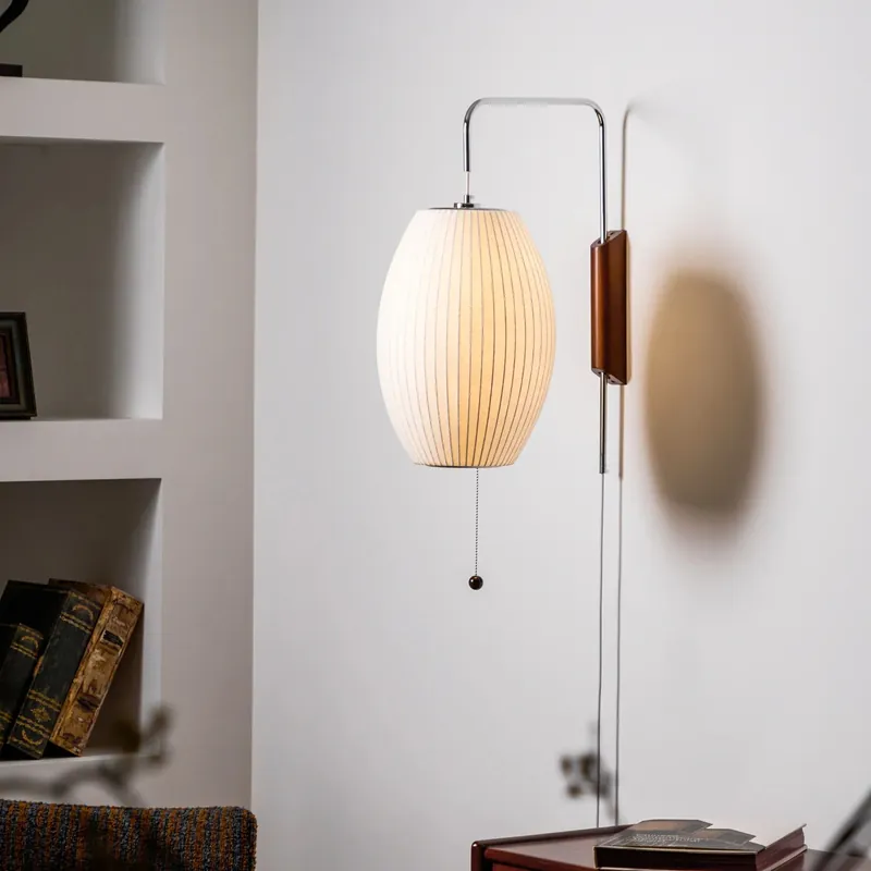 Classical OrbGlow Silk Wall Light
