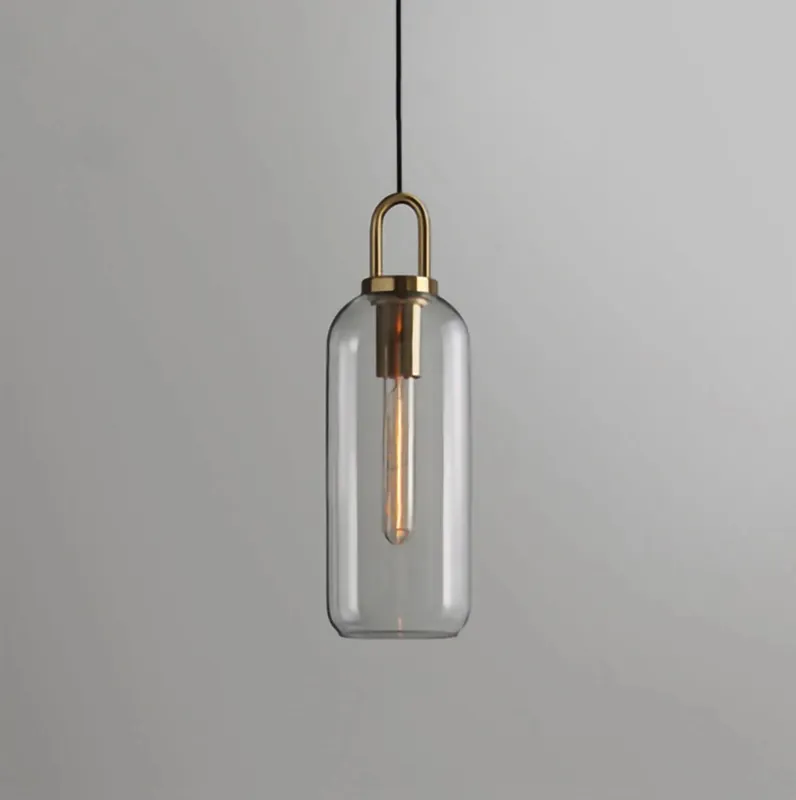 Vintage Pendulum Glass Pendant Light