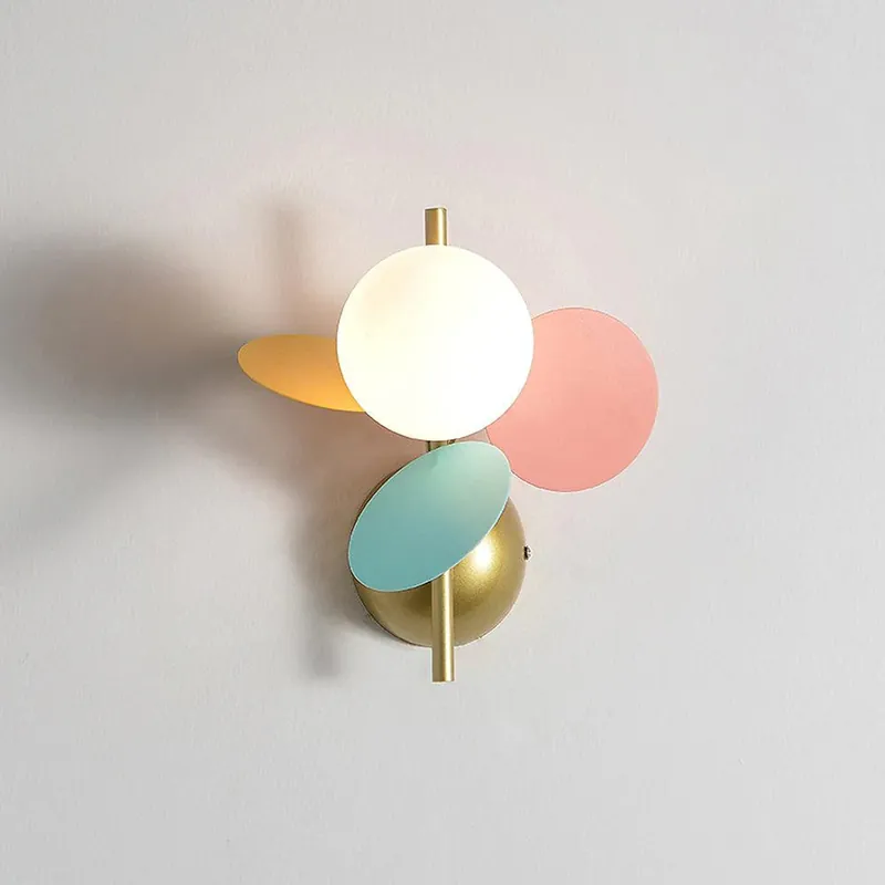 Stylish Disk Glass Wall Light