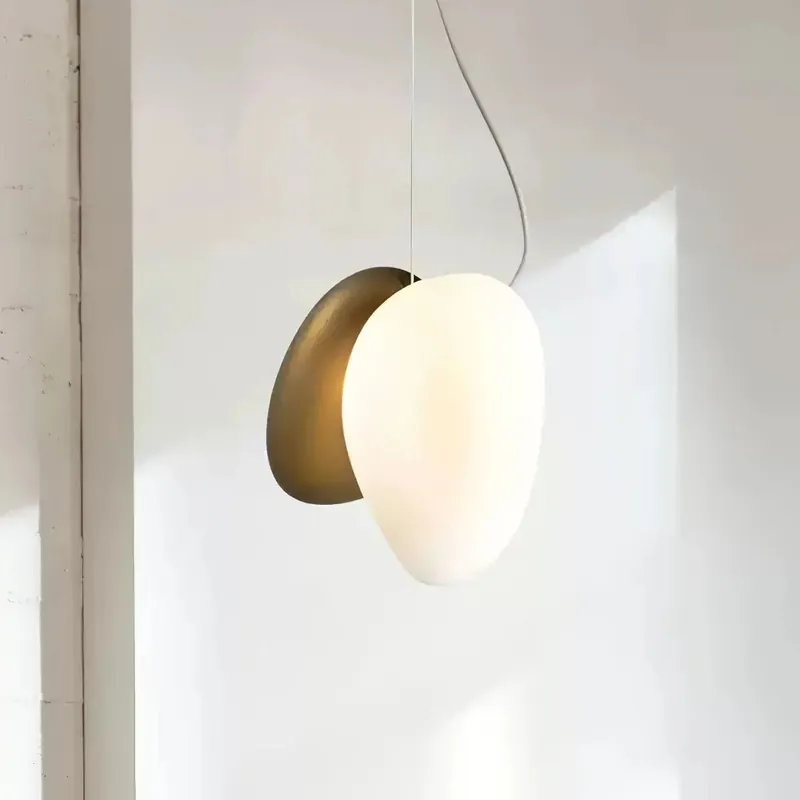 Stylish Oval Glass Pendant Light