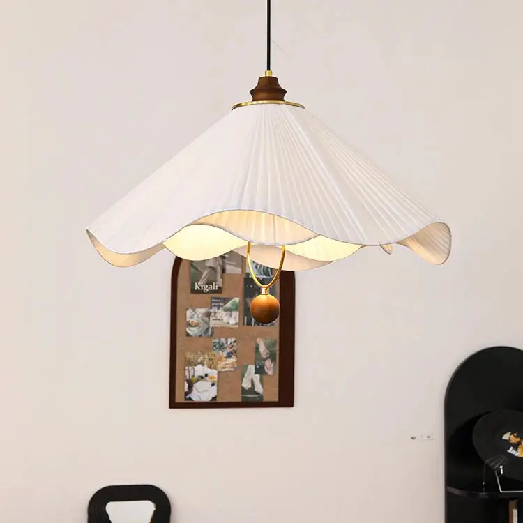 Vintage Cone Fabric Pendant Light