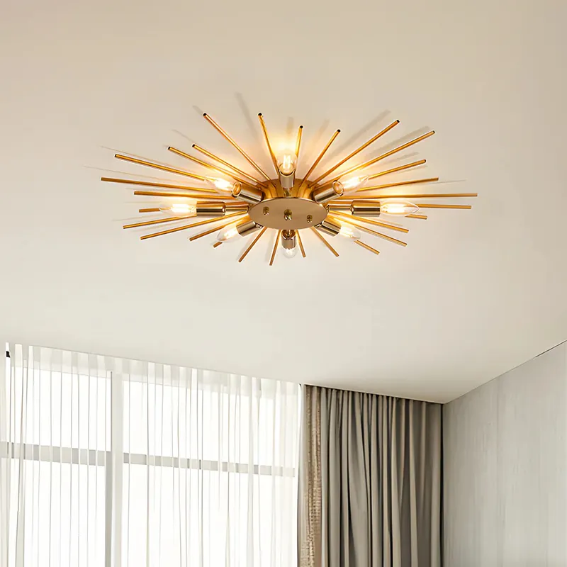 Modern Irregular Ironwork Ceiling Light