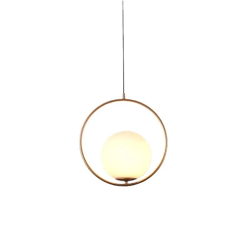 Suspension boule en verre dépoli moderne Glarefusion