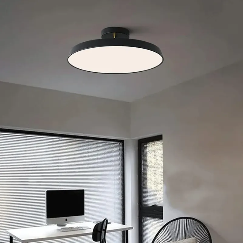 Plafonnier rond minimalisme moderne