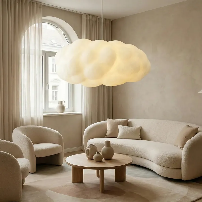 Plafonnier créatif moderne en forme de nuage