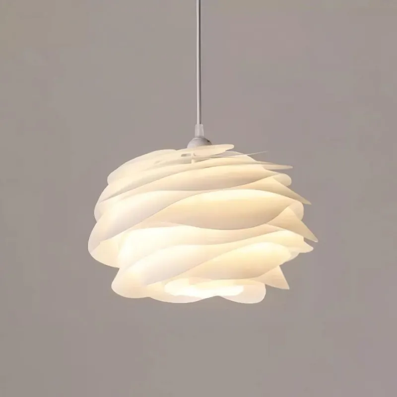 Suspension tendance en tissu pétale rond