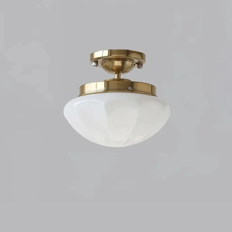 Plafonnier élégant en verre à dôme élégant