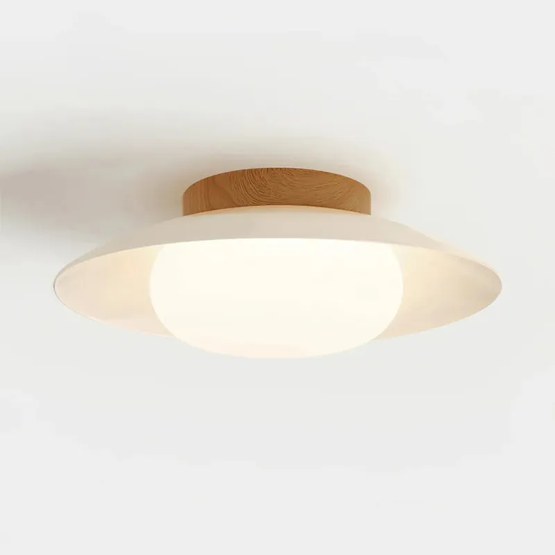 Plafonnier rond classique en métal