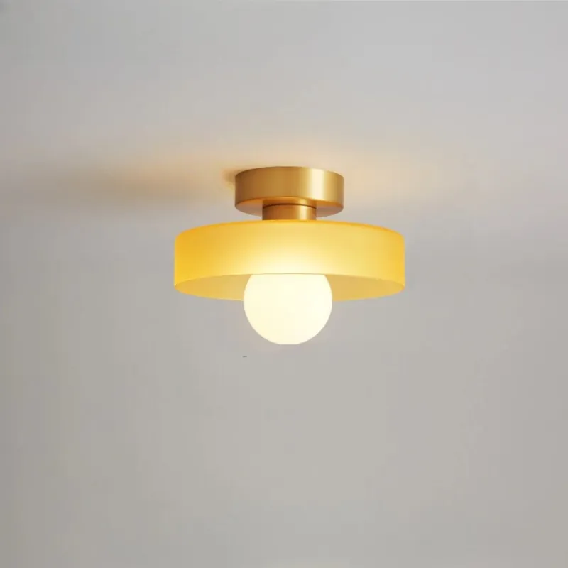 Plafonnier Bauhaus moderne minimaliste en verre