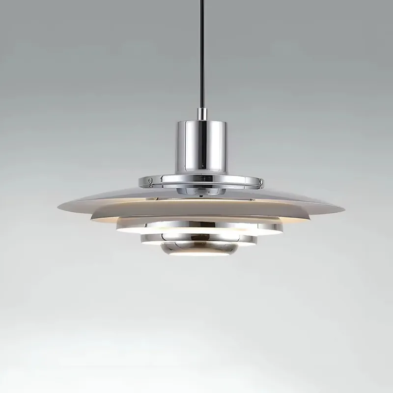 Lampe suspendue à disque en couches Nordic Elegance