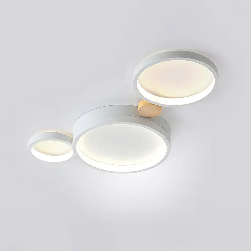 Plafonnier LED circulaire en fer artistique