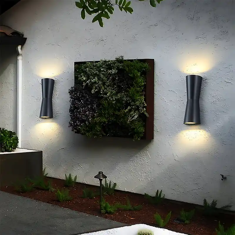 Moderne wasserdichte Doppelkopf-LED-Wandleuchte