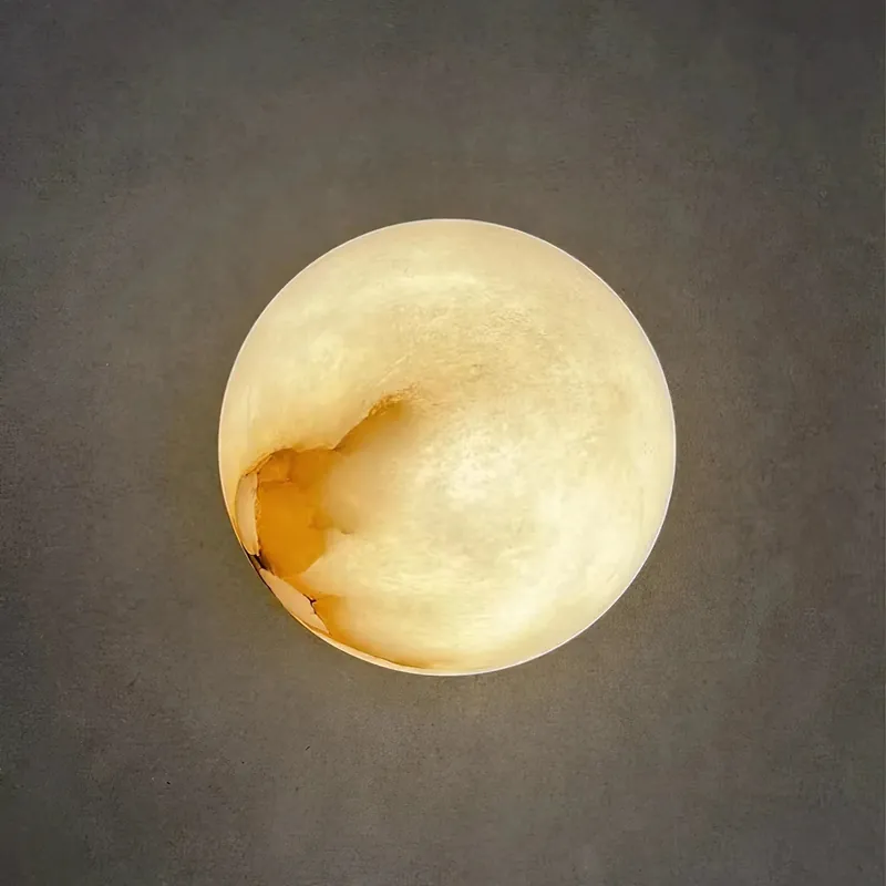 Alabaster Globe Wandleuchte