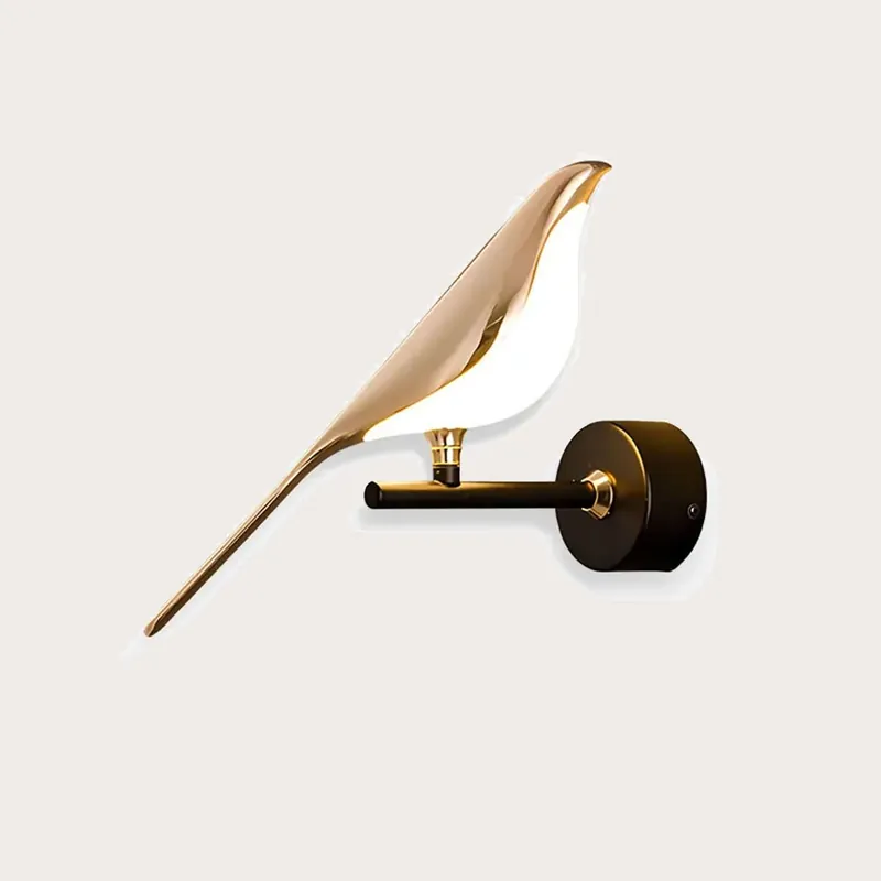 Lampada da parete moderna a forma di uccello a LED Art Design Glarefusion