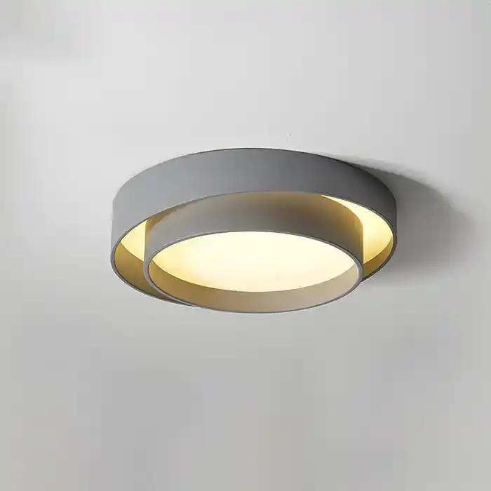 Moderna plafoniera rotonda doppia