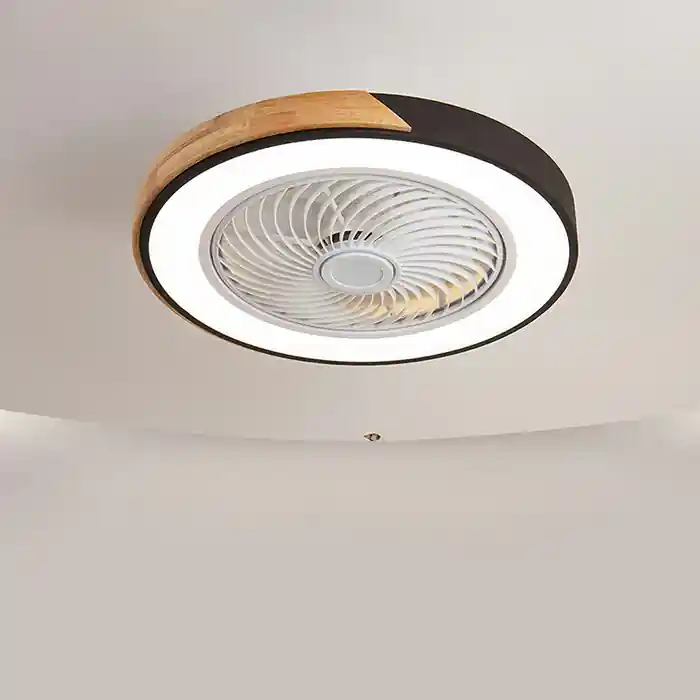 Ventilatori da soffitto contemporanei in legno con luci a LED