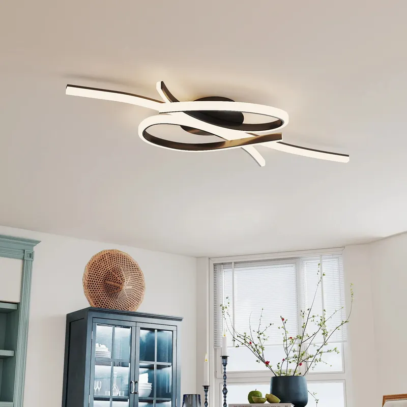 Lampada da soffitto moderna e creativa con note musicali