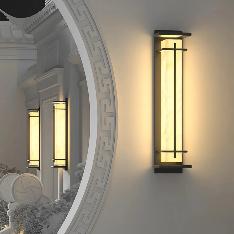 Lampada da parete per esterni quadrata urbana